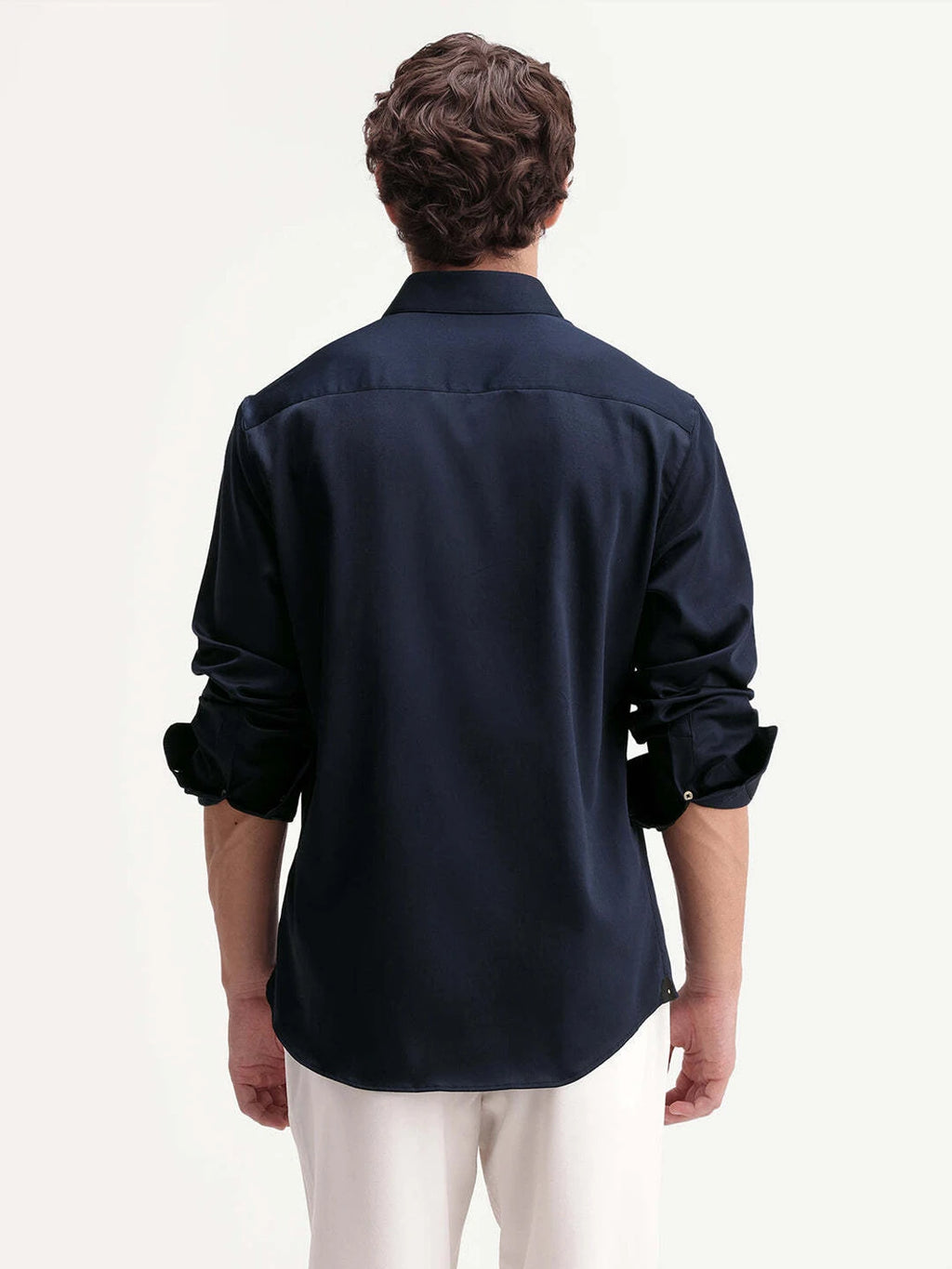 Classic Linen-Blend Button-Down